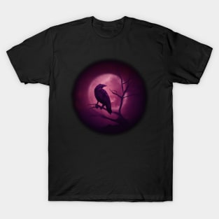 Raven and full moon T-Shirt